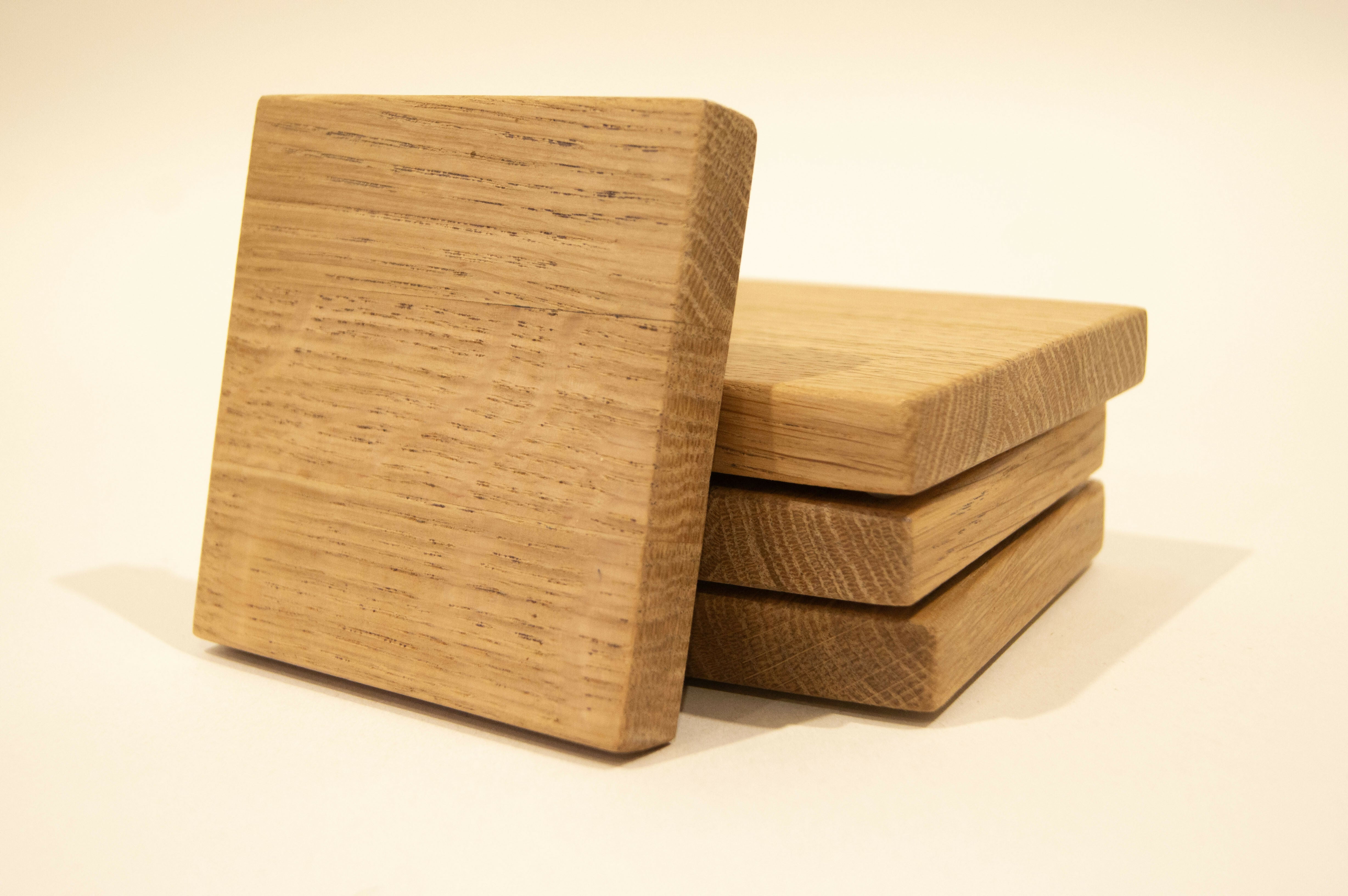Chunky Oak Coasters (set of 4)