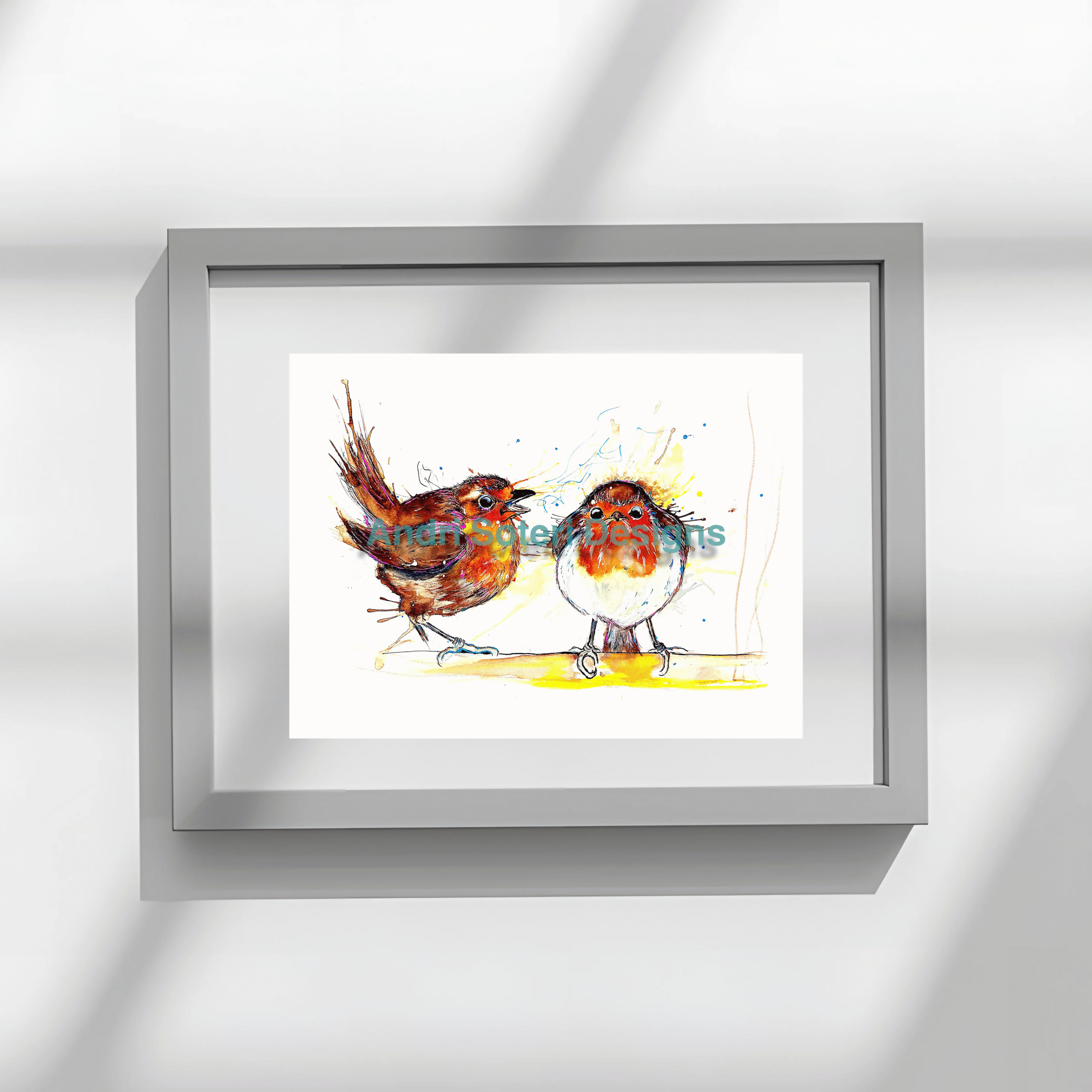 ROBIN AND BOBBINS, PART OF THE 'ANIMAL ART COLLECTION'