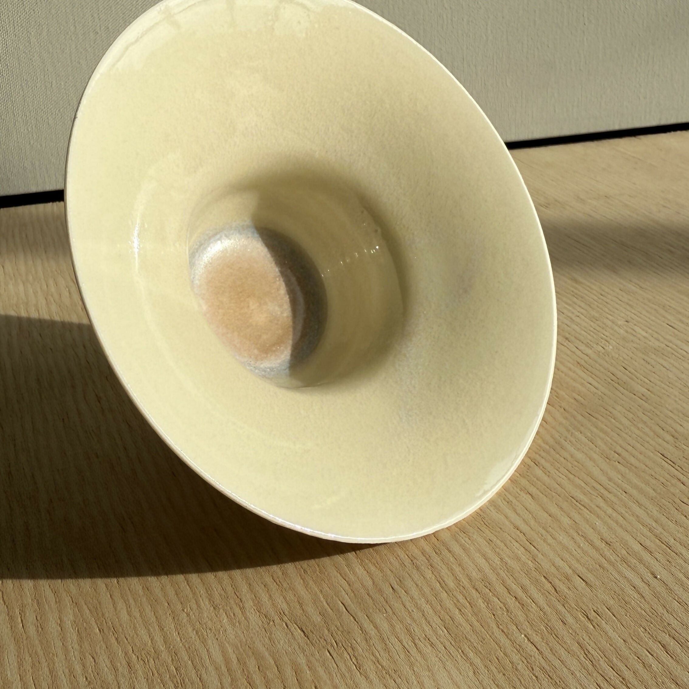 Hand Thrown Porcelain Wide Rimmed Bowl