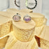 PINK MOONSTONE STUD EARRINGS