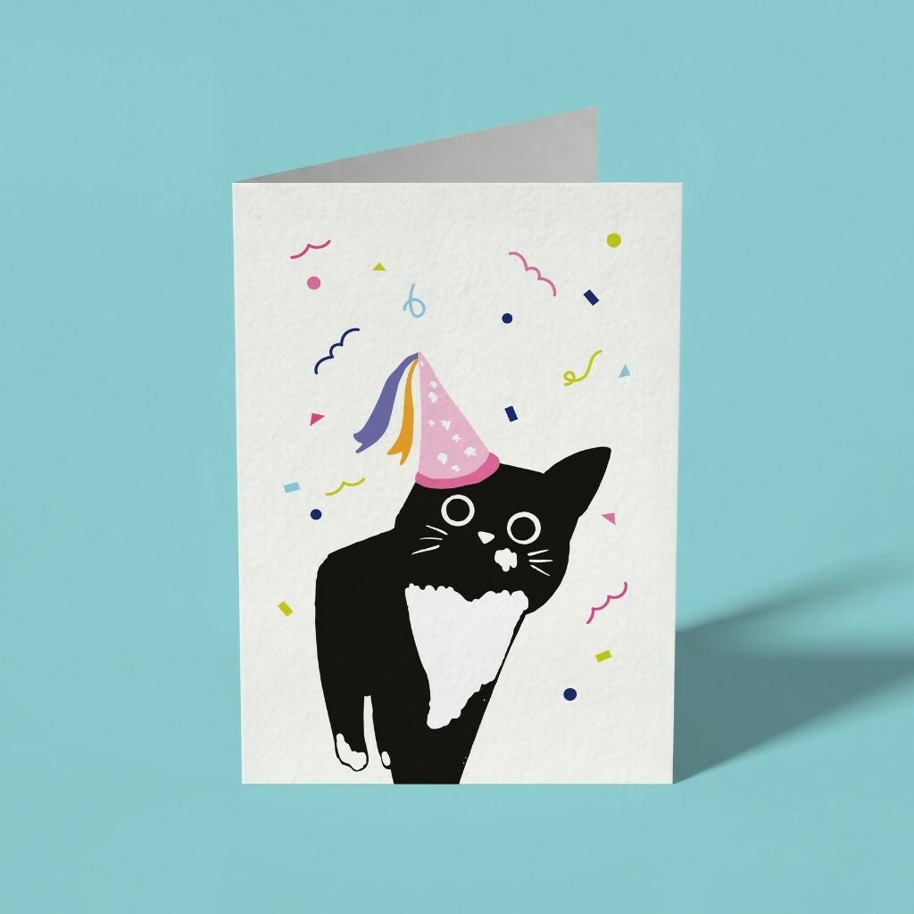 Party Hat Cat Card