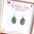 Real Christmas Tree Leaves Earrings Sterling Silver