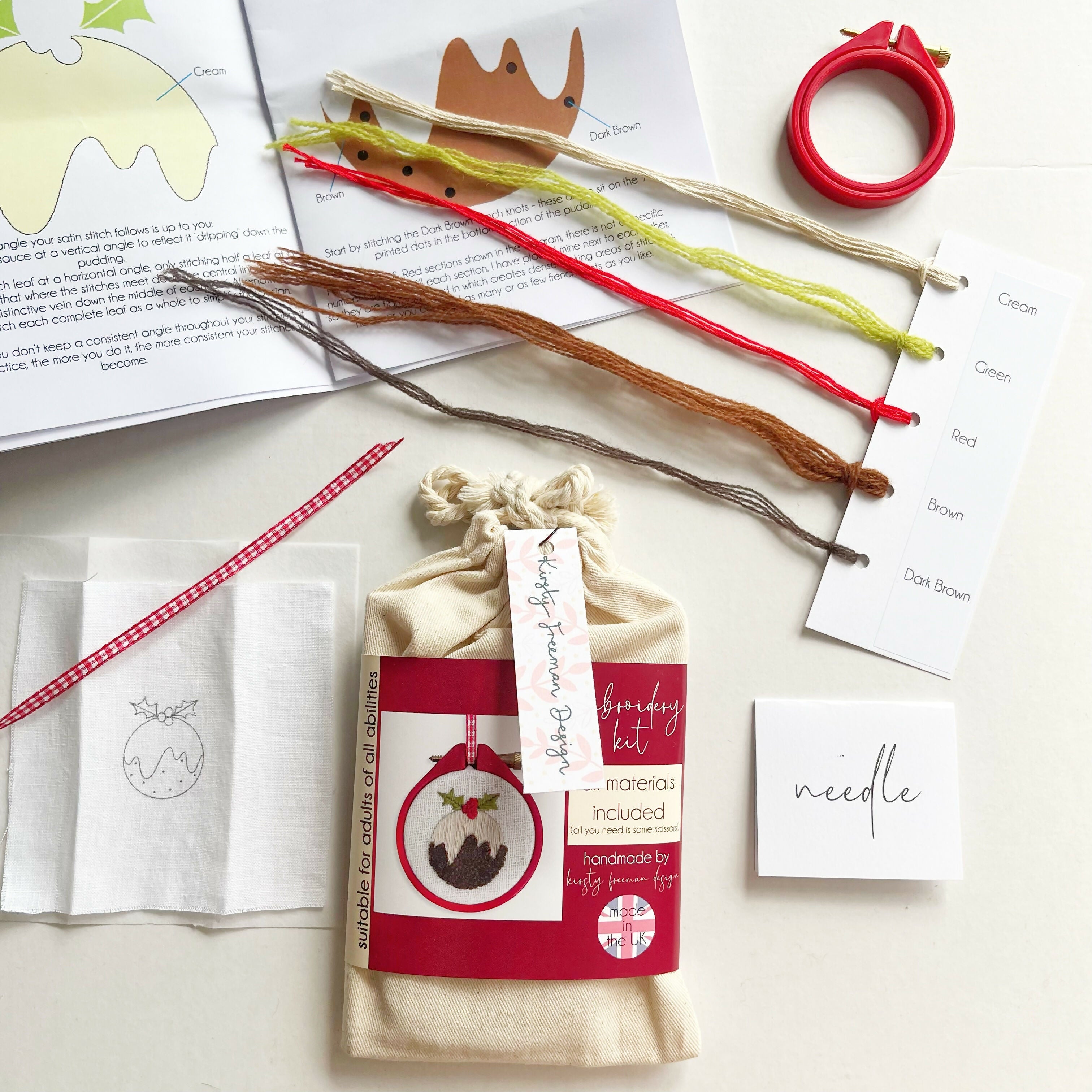 Christmas Pudding Embroidery Kit