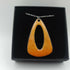 Yellow and Orange Enamel Pendant