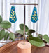Ocean Dream Collection - Leaf Imprint Polymer Clay Earrings