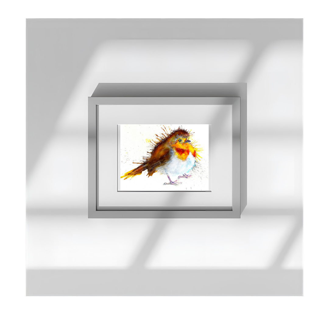 FINE ART PRINT OF ELVIS THE ROBIN, PART OF THE 'ANIMAL ART COLLECTION'