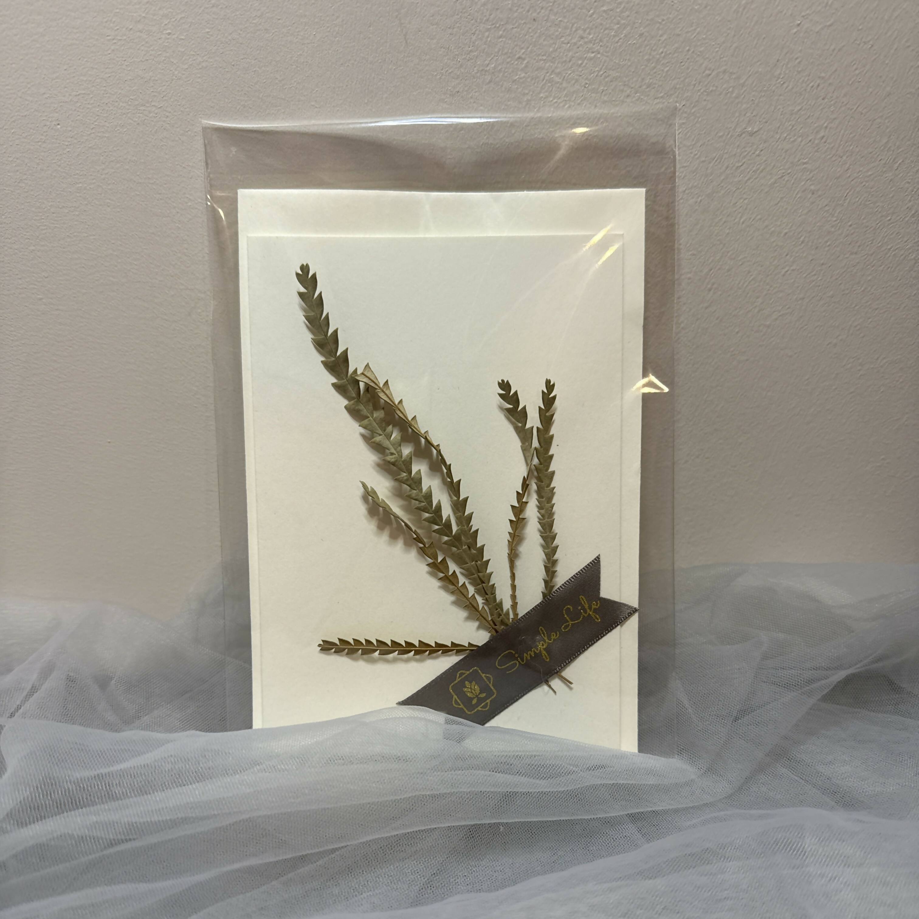 Preserved Flower Greeting Card