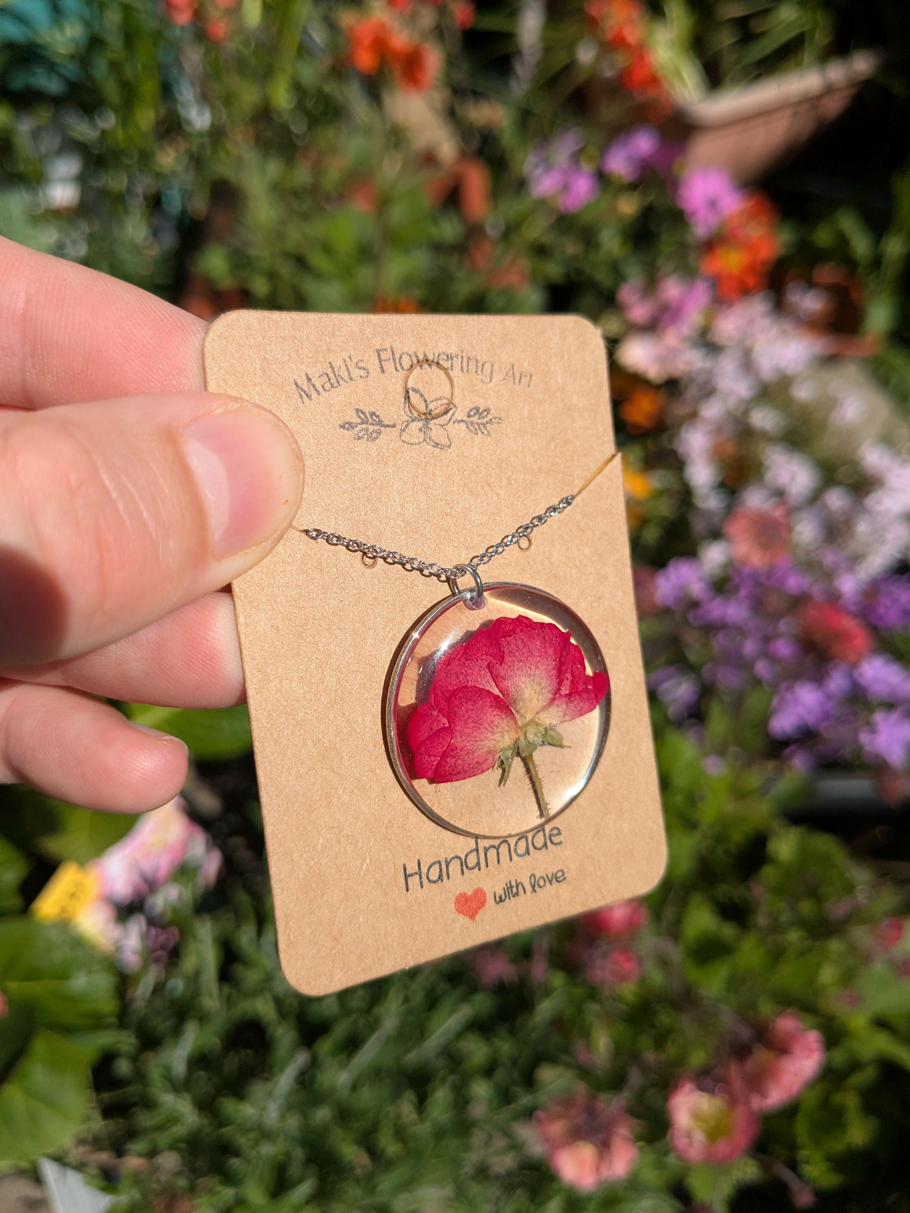PRESSED ROSE NECKLACE