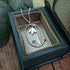 Handmade Large Silver Snowdrop Necklace With Green Onyx