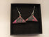 Red and Black Dichroic Steampunk Earrings