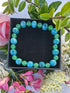 Green Aventurine and Blue Apatite Crystal Bracelet