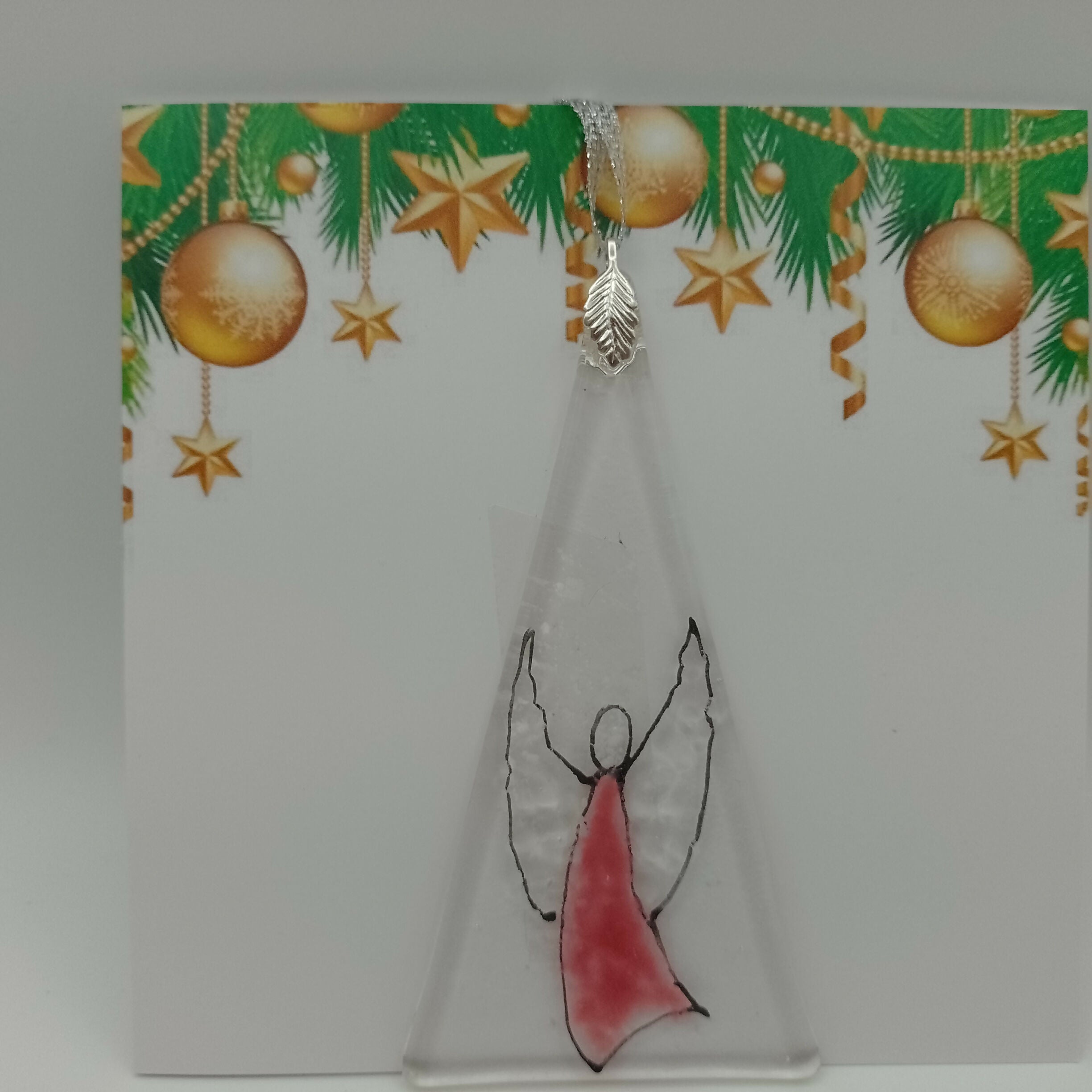 Fused Glass Christmas Card