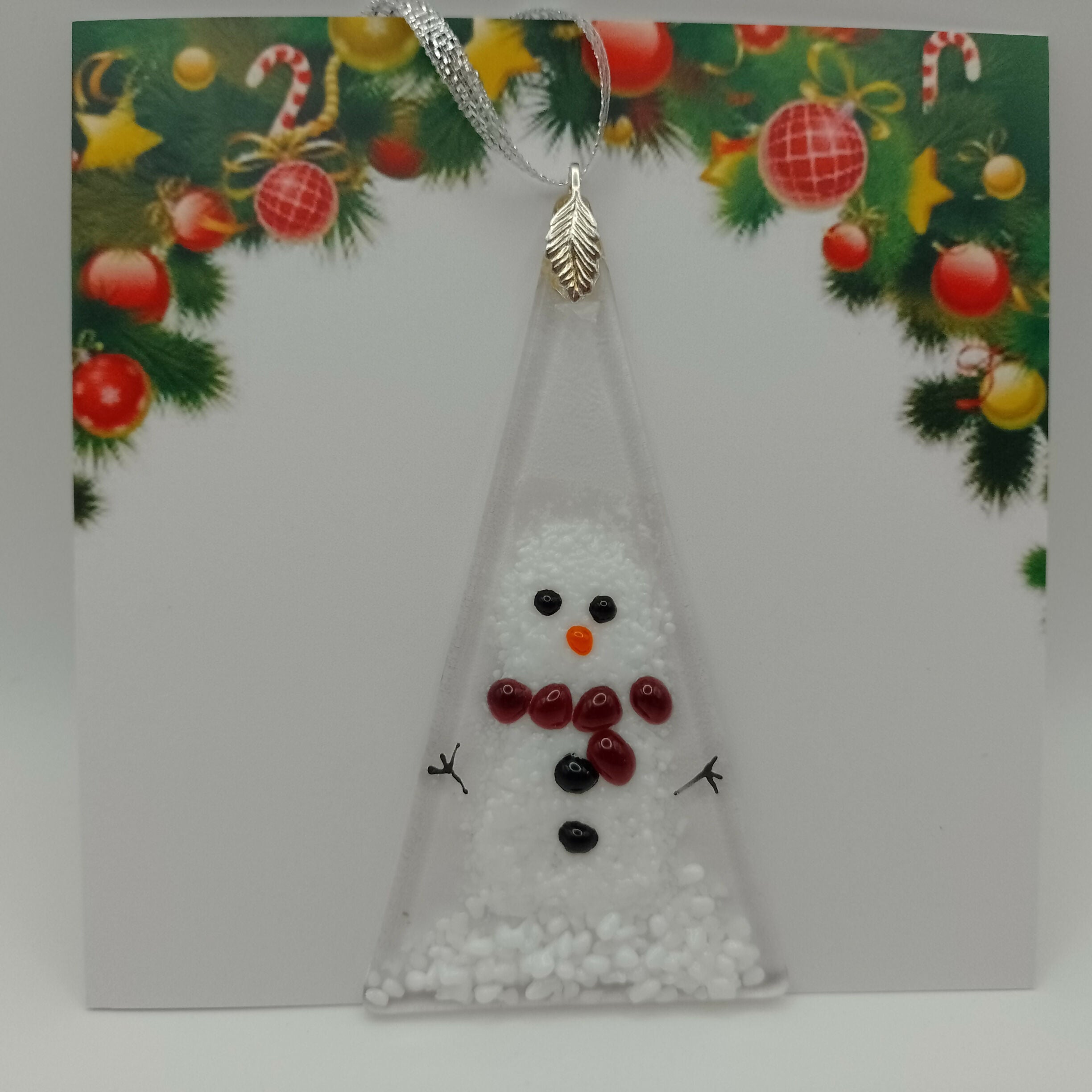 Fused Glass Christmas Card