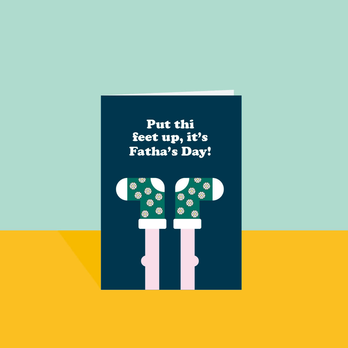 Put thi feet up it's Father's Day A6 Card