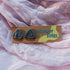 Grey Marbled Polymer Clay Studs