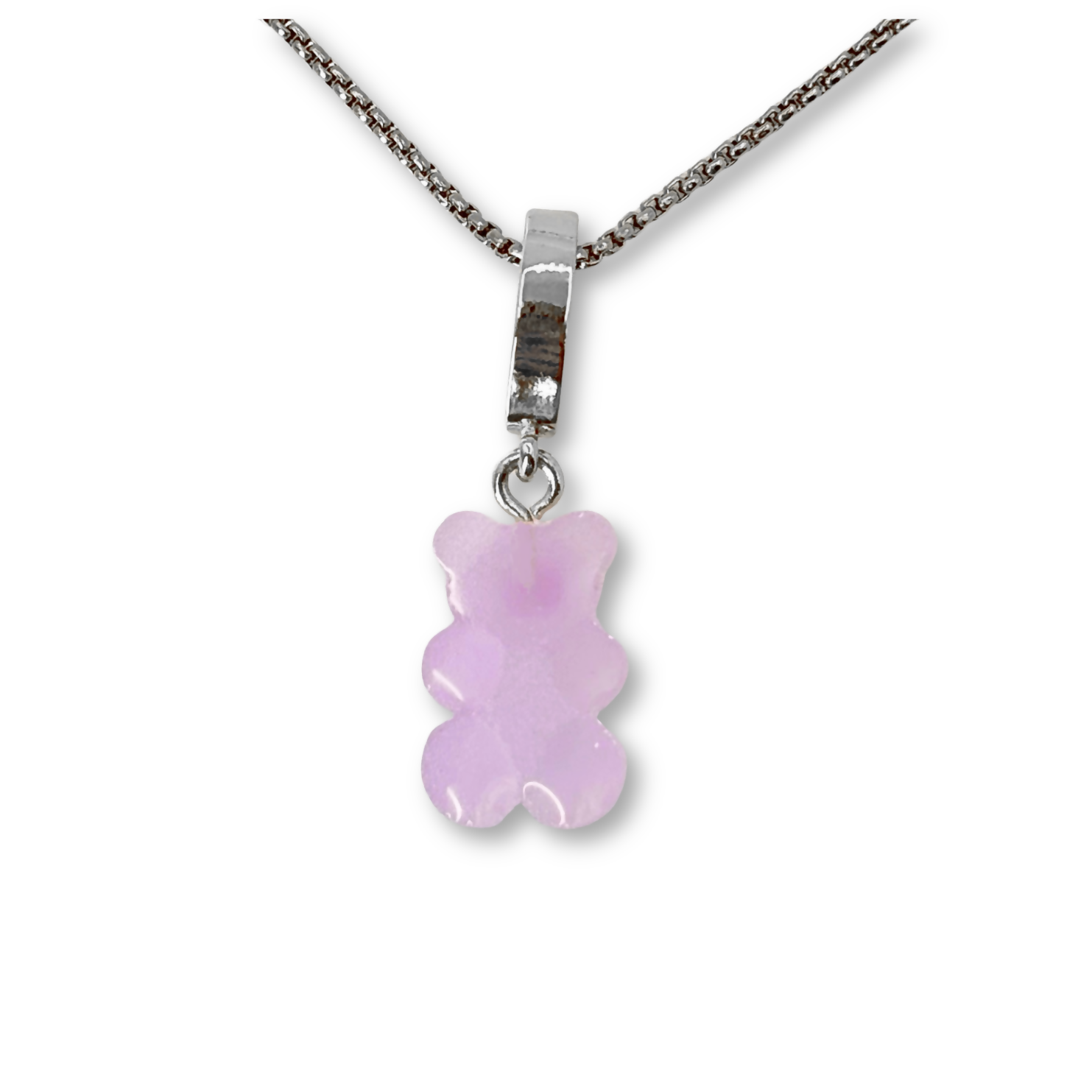 Sugar Coated Gummy Bear Pendant in Lavender