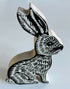 Hand-printed Wooden Rabbit Ornament