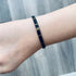 Japanese Tila Glass Bead Bracelet - Black & Bronze