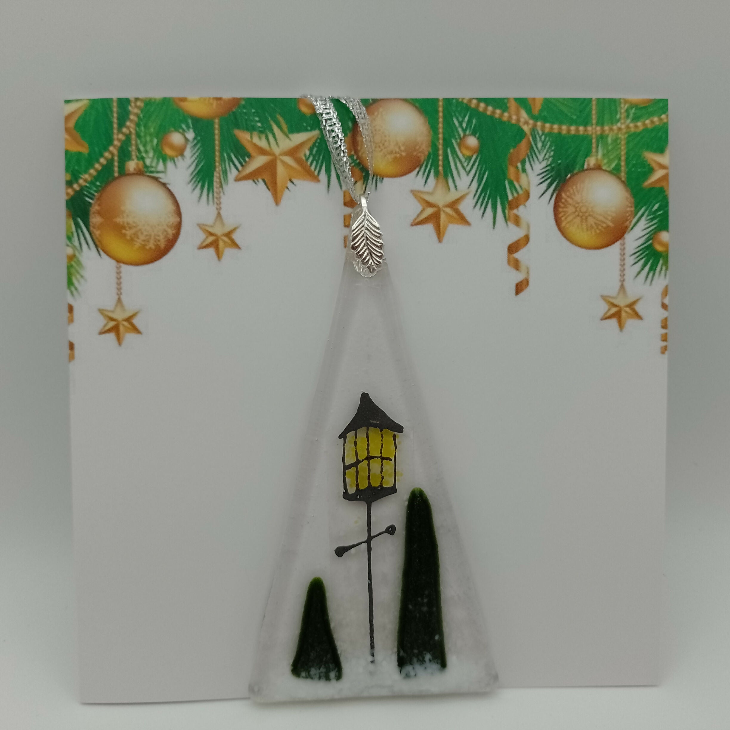 Fused Glass Christmas Card