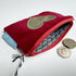 Red Velvet Purse with a Gold Sparkle Heart