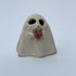 Handmade Ceramic Ghost Ornament Holding A Strawberry