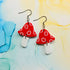 Handmade Mushroom Resin Earrings