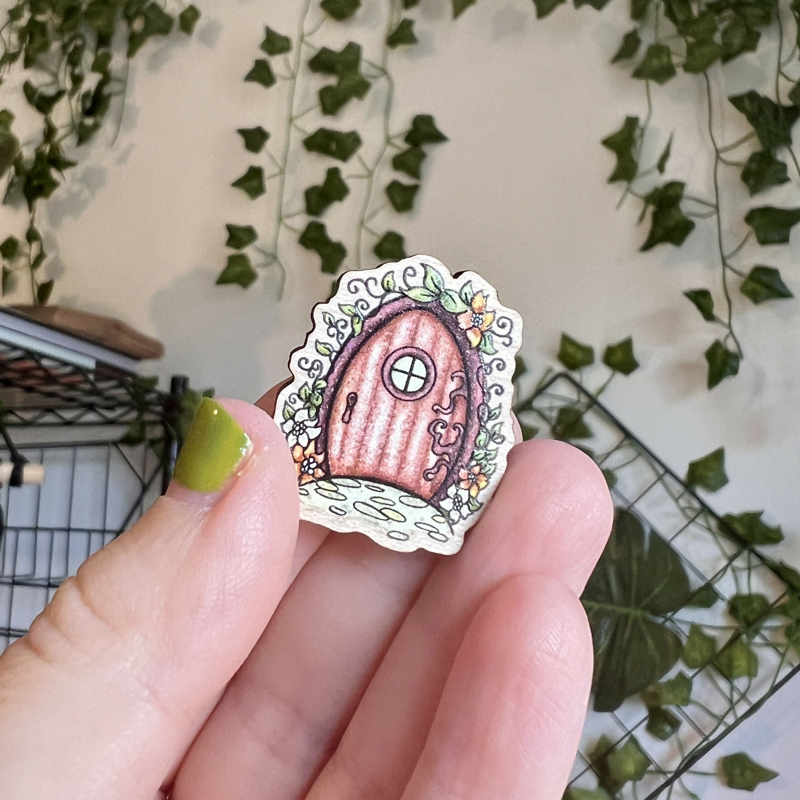 Fairy Door Wooden Pin