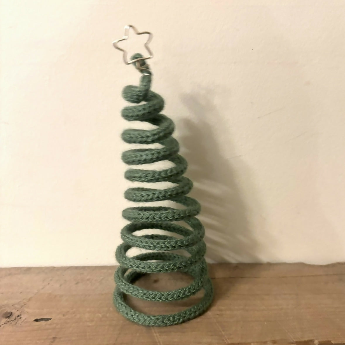 Wooly wire spiral Christmas tree