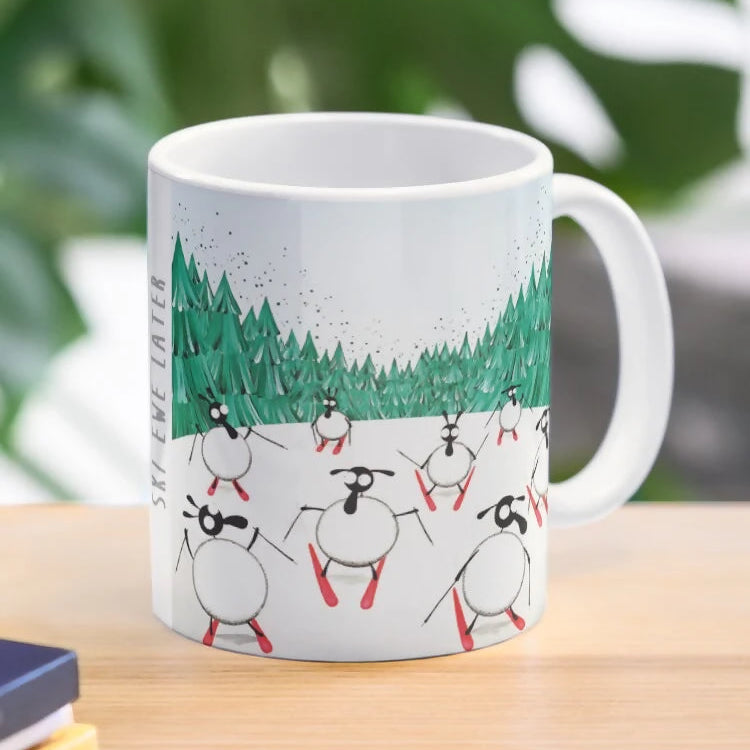 Ski Ewe Later Ceramic Mug