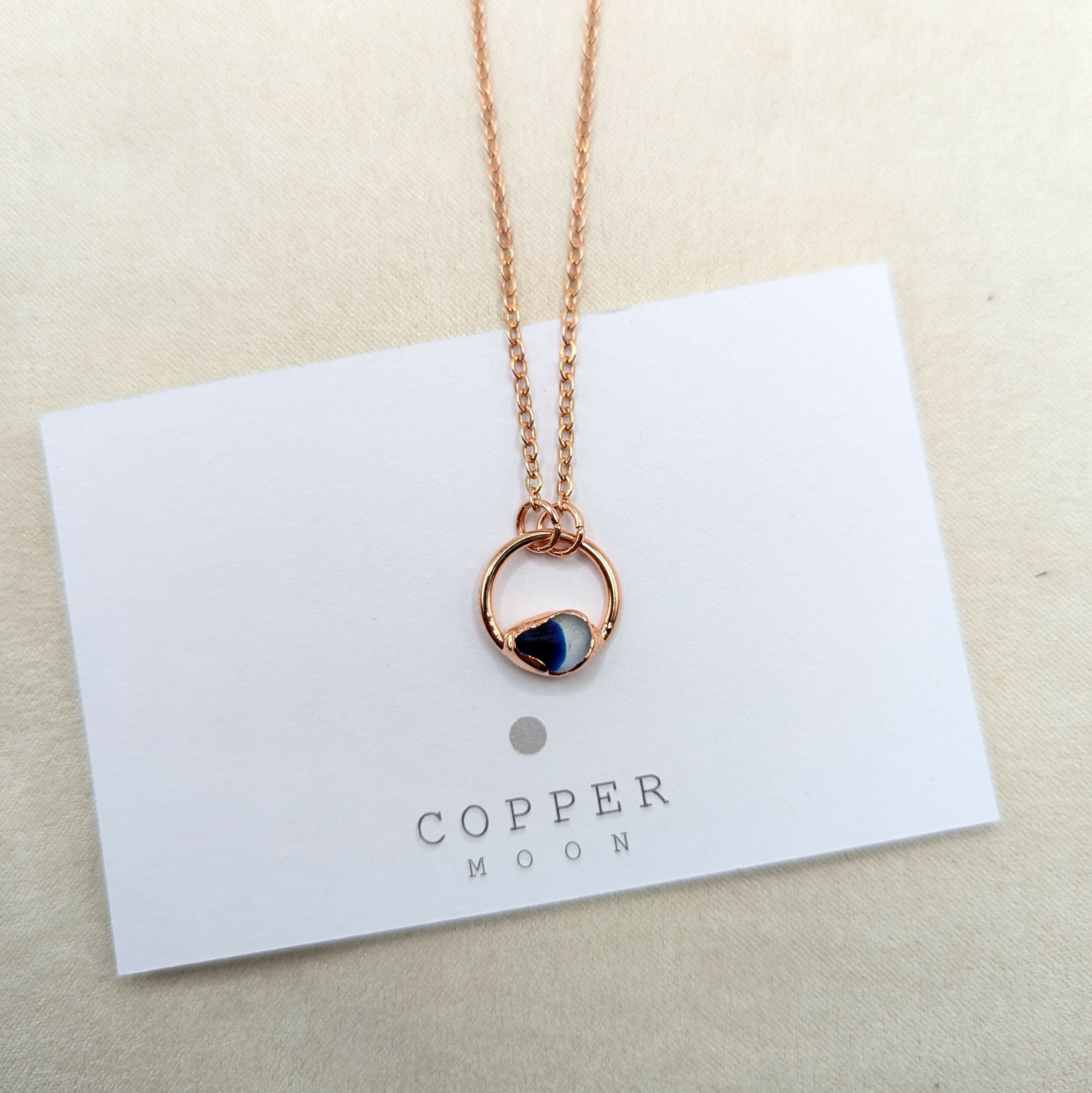 Seaglass Moon Necklace