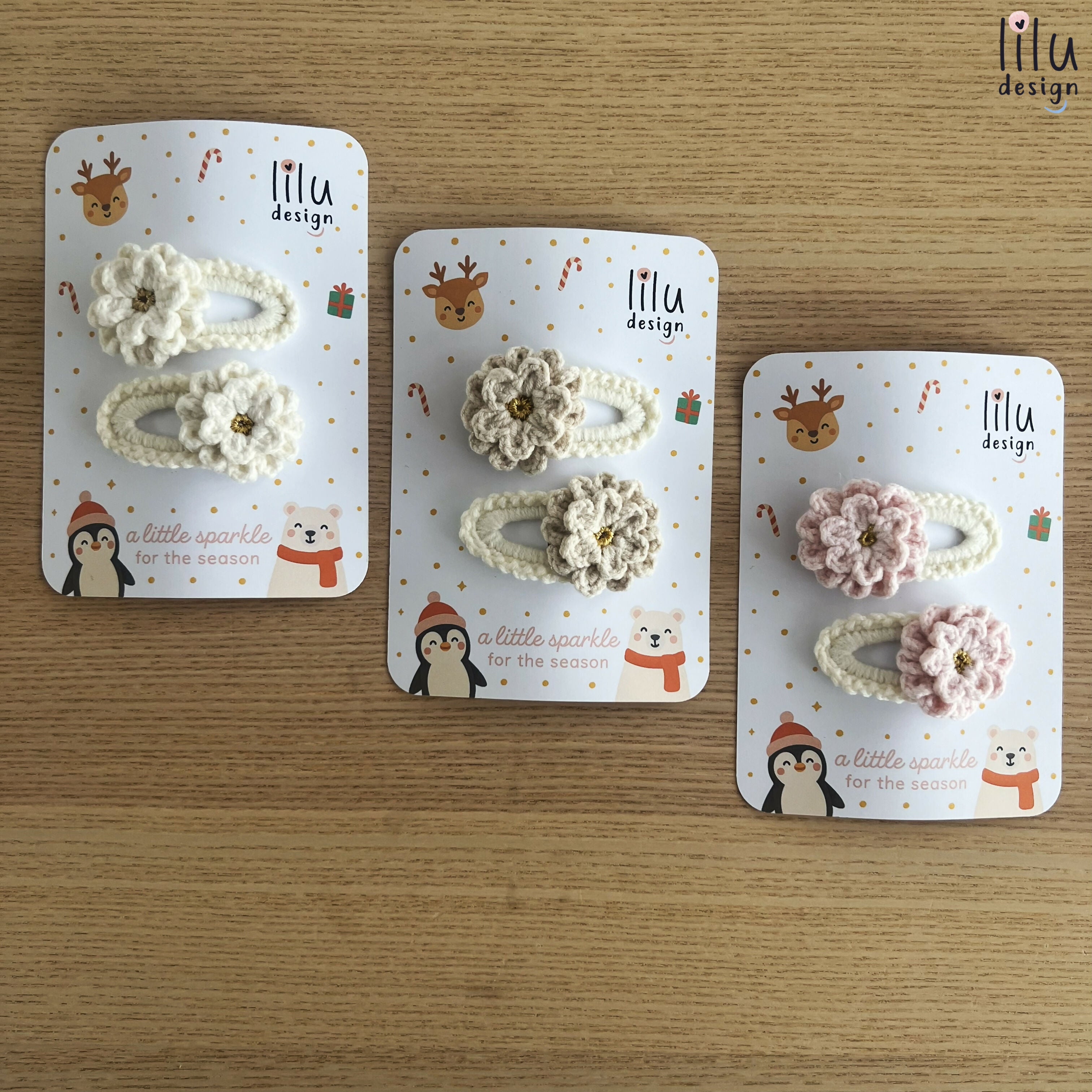 FESTIVE Hair Clip Set - 2 Primroses