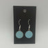 Powder Blue Enamel Circle Earrings