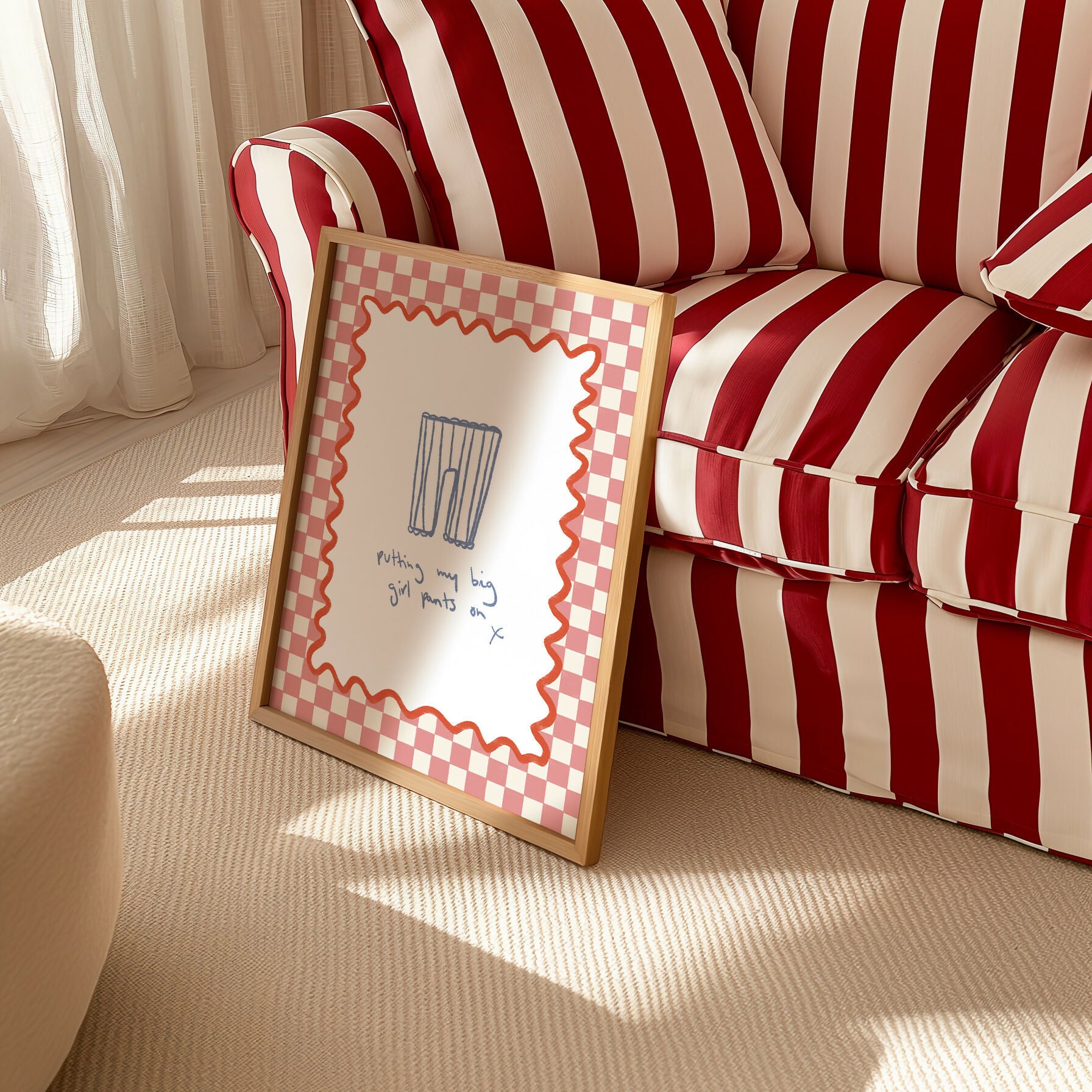 Putting My Big Girl Pants On Print – Funny Hand Drawn Print