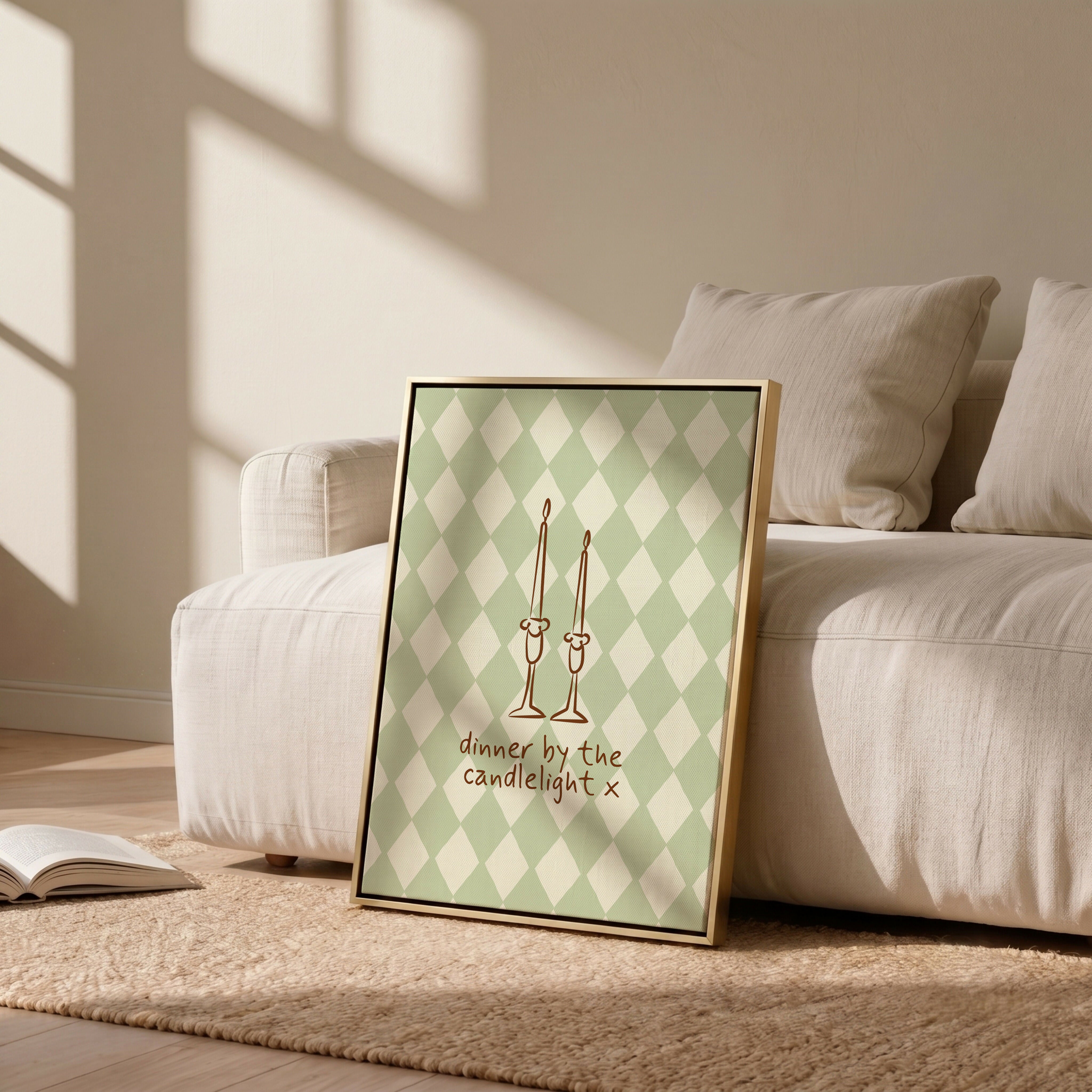 Dinner By The Candlelight Print