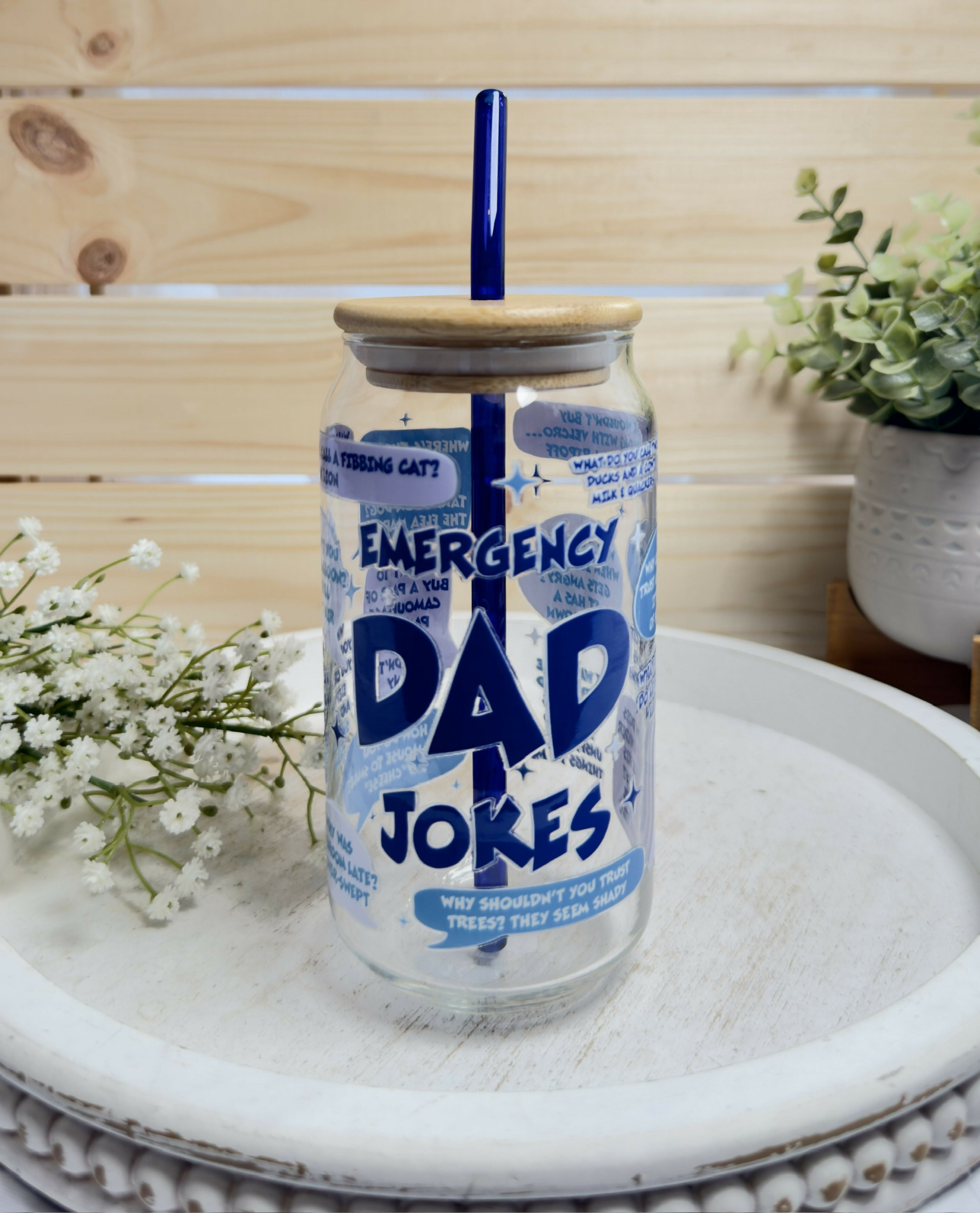 Glass Can Emergency Dad Jokes