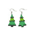 Christmas Tree Dangle Earrings