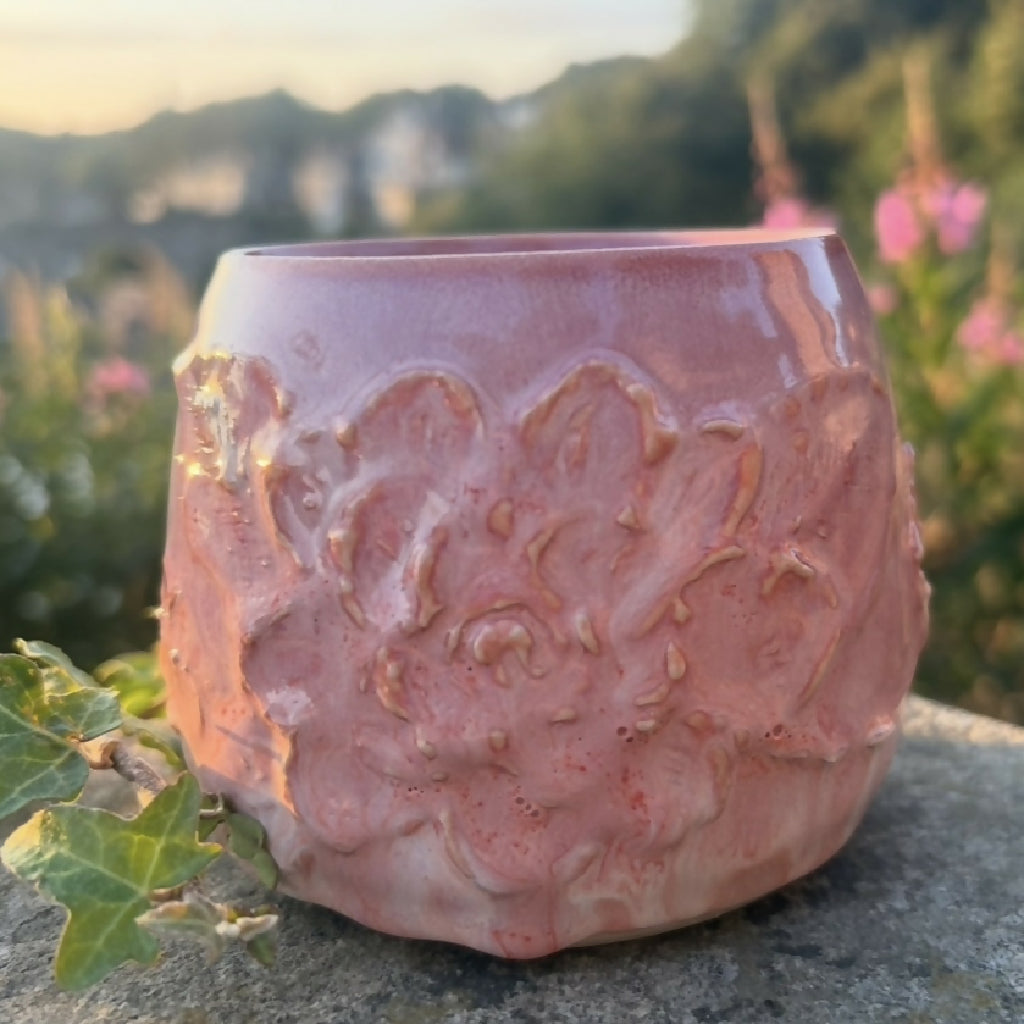Pink Floral Pot