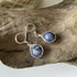 Sodalite Drop Earrings, Sterling Silver