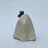 Handmade Ceramic Ghost Ornament With A Blue Butterfly