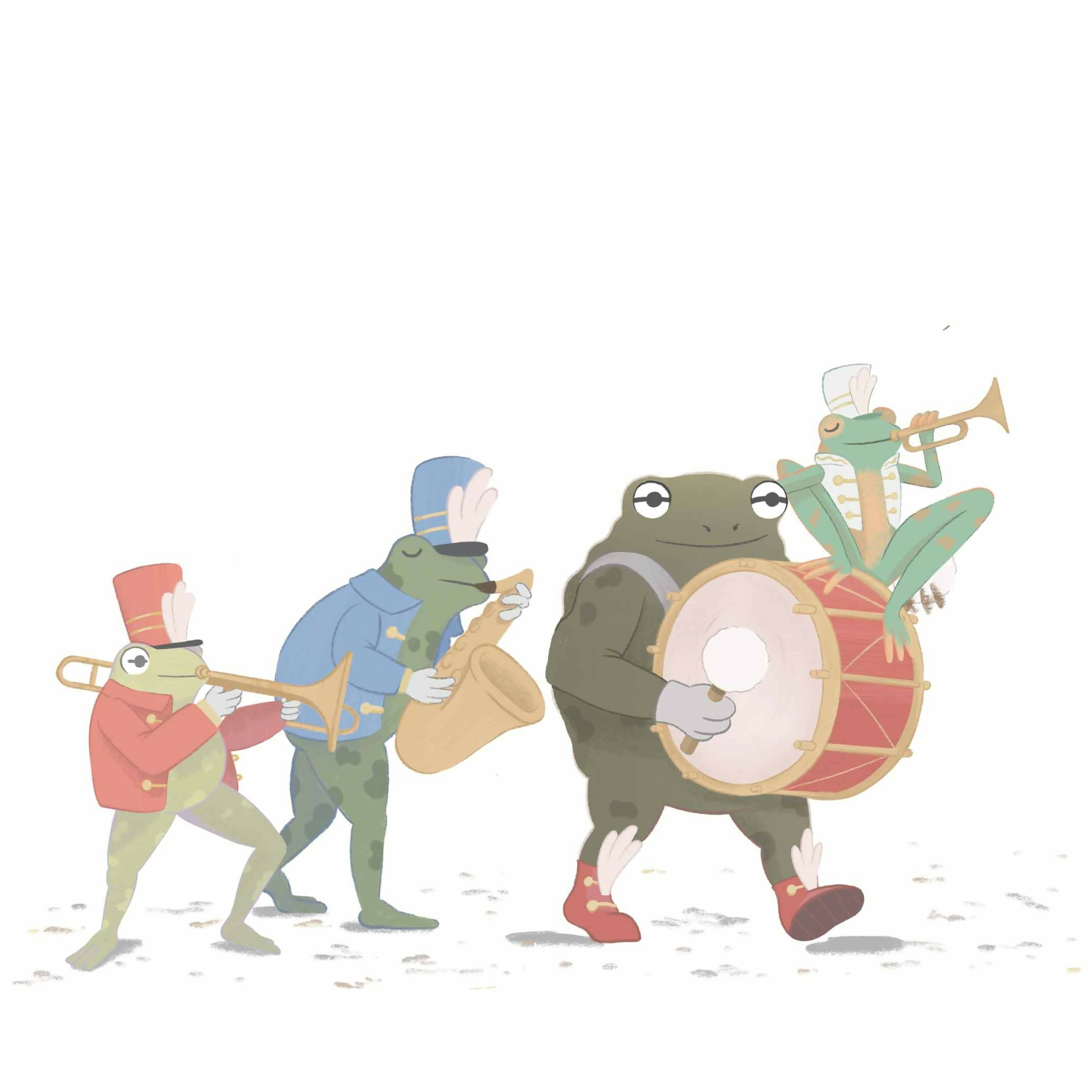 Frogs and toads marching band - Dunker Mug