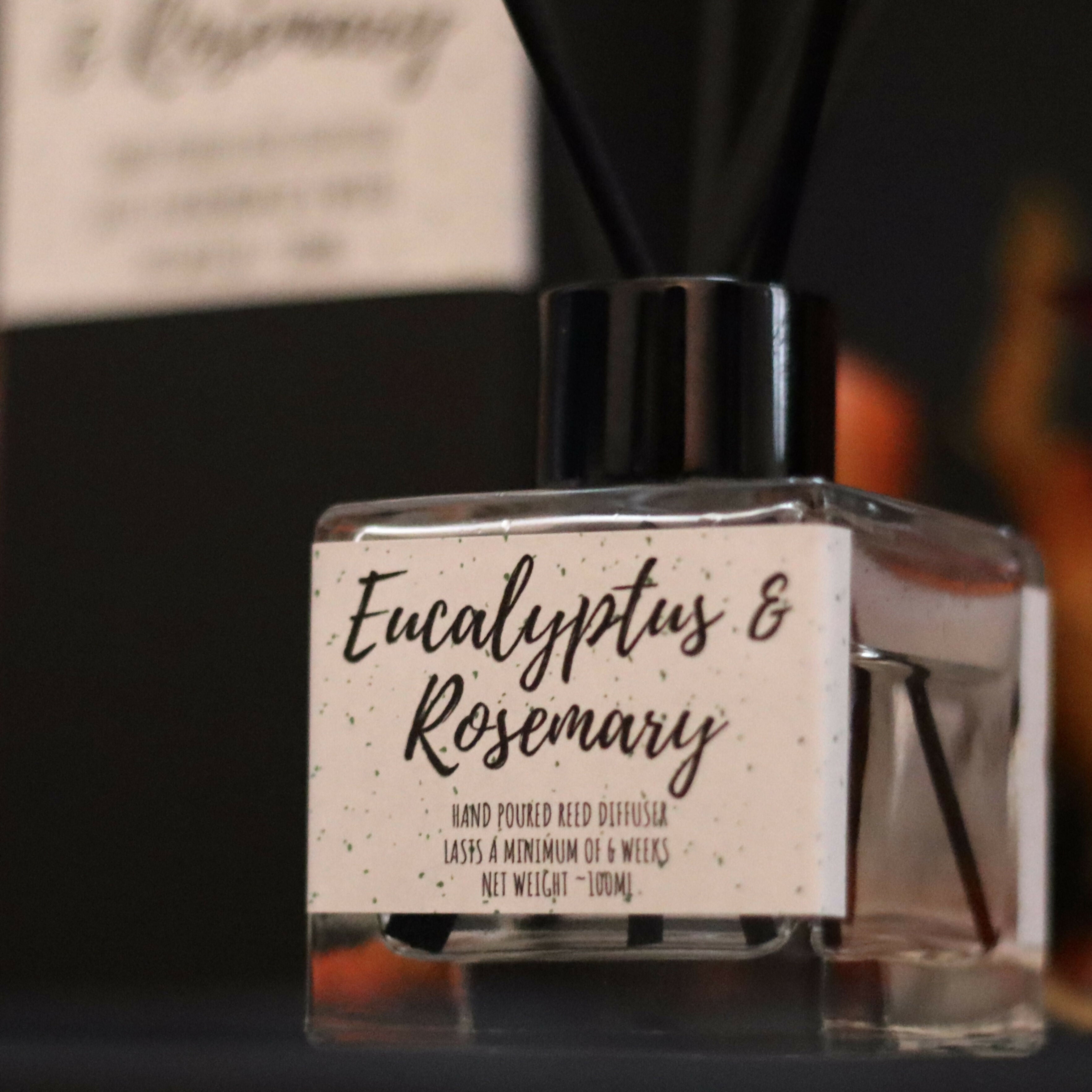 Hand Poured Diffuser - Eucalyptus & Rosemary