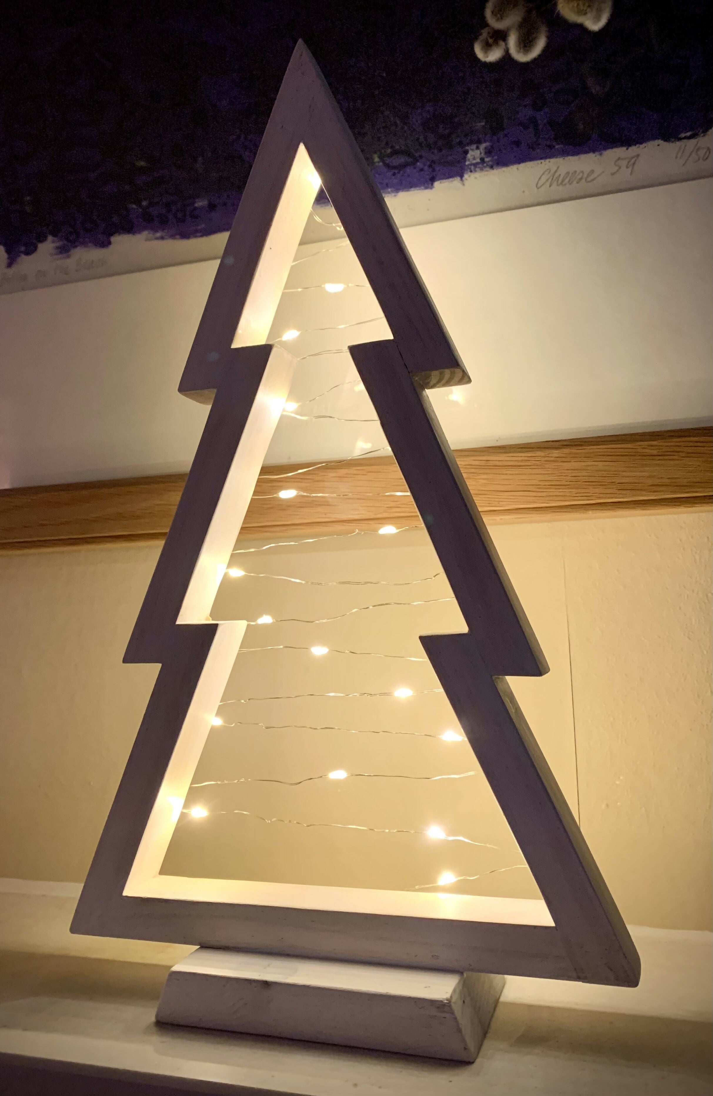 Wooden Christmas Tree Decoration