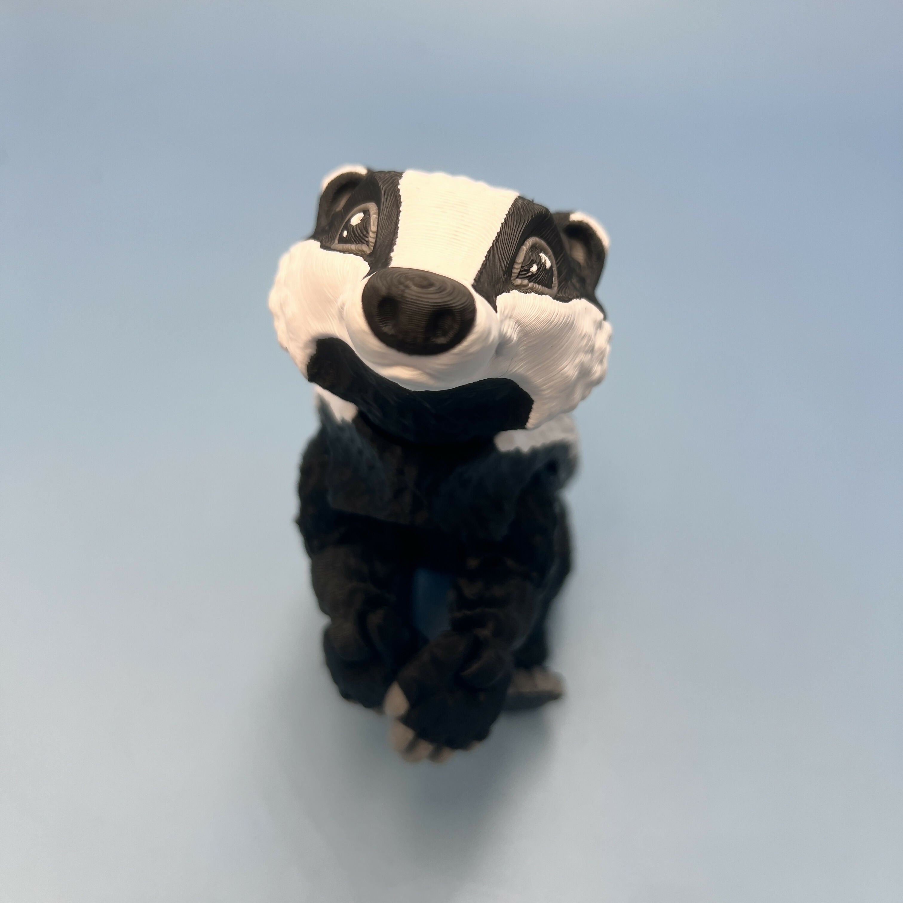 3D Printed LARGE: Articulated Sensory Fidget Animals friends Badger 23cm