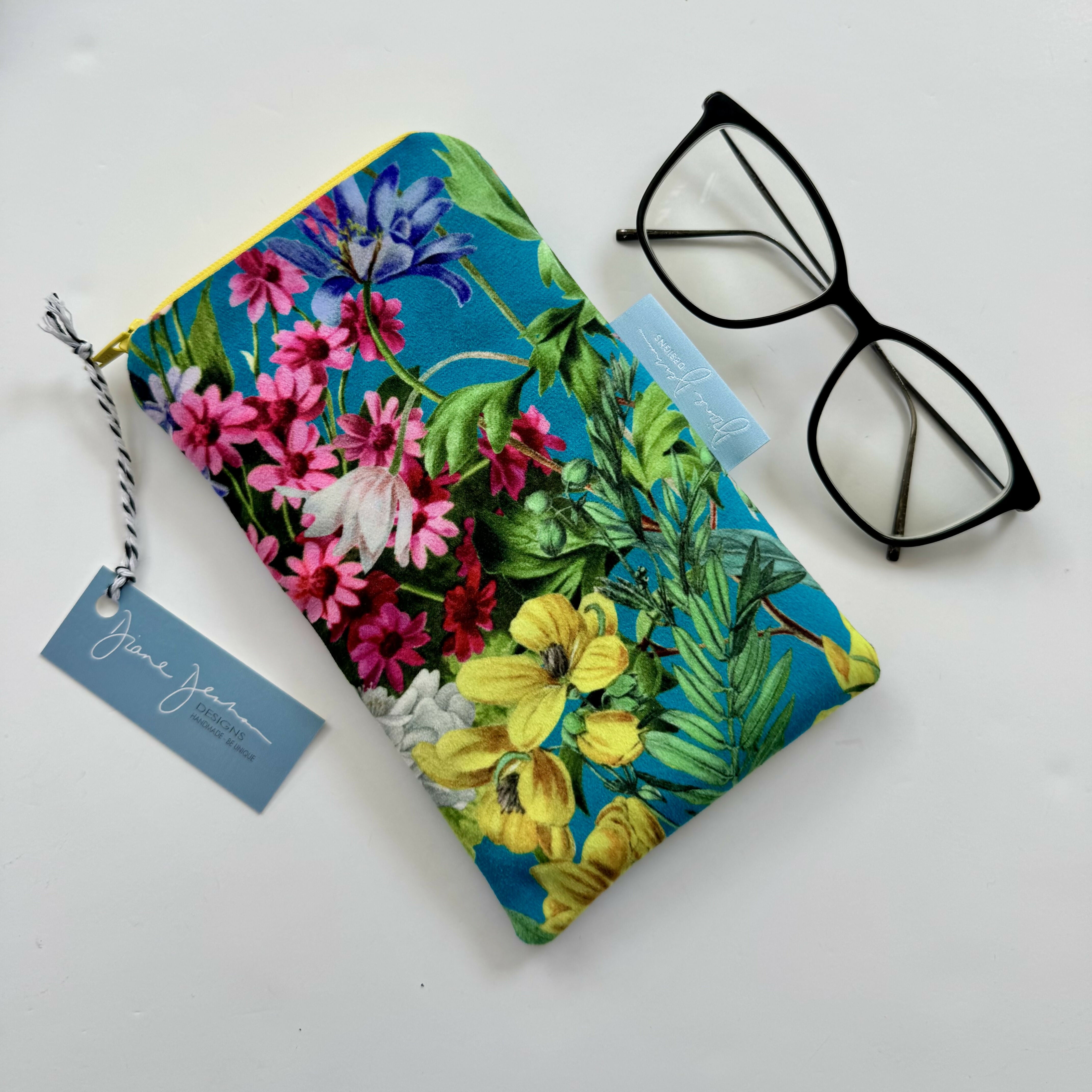 Velvet Glasses Case/ Phone Case - Summer Garden