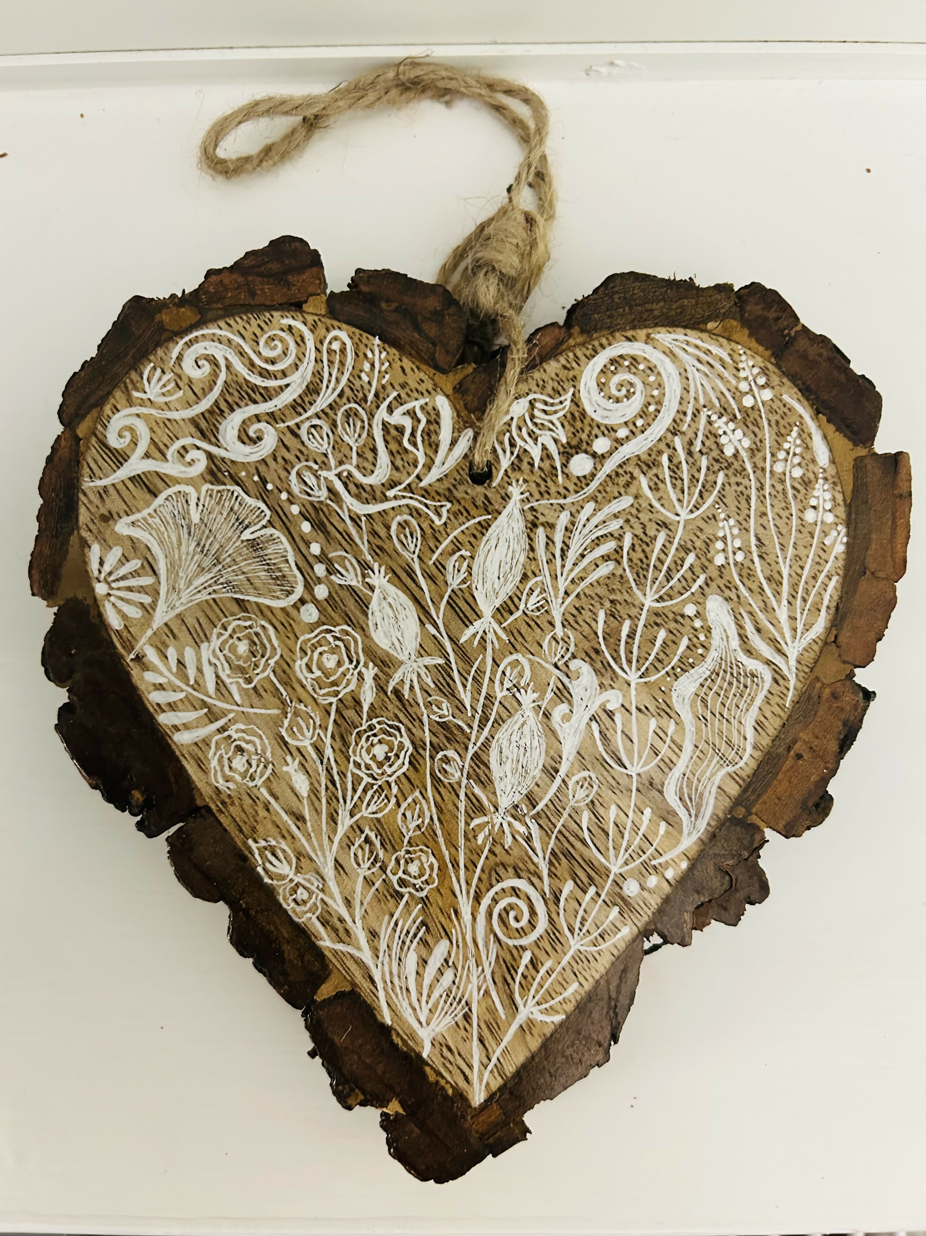 Hand Painted Heart (Medium)