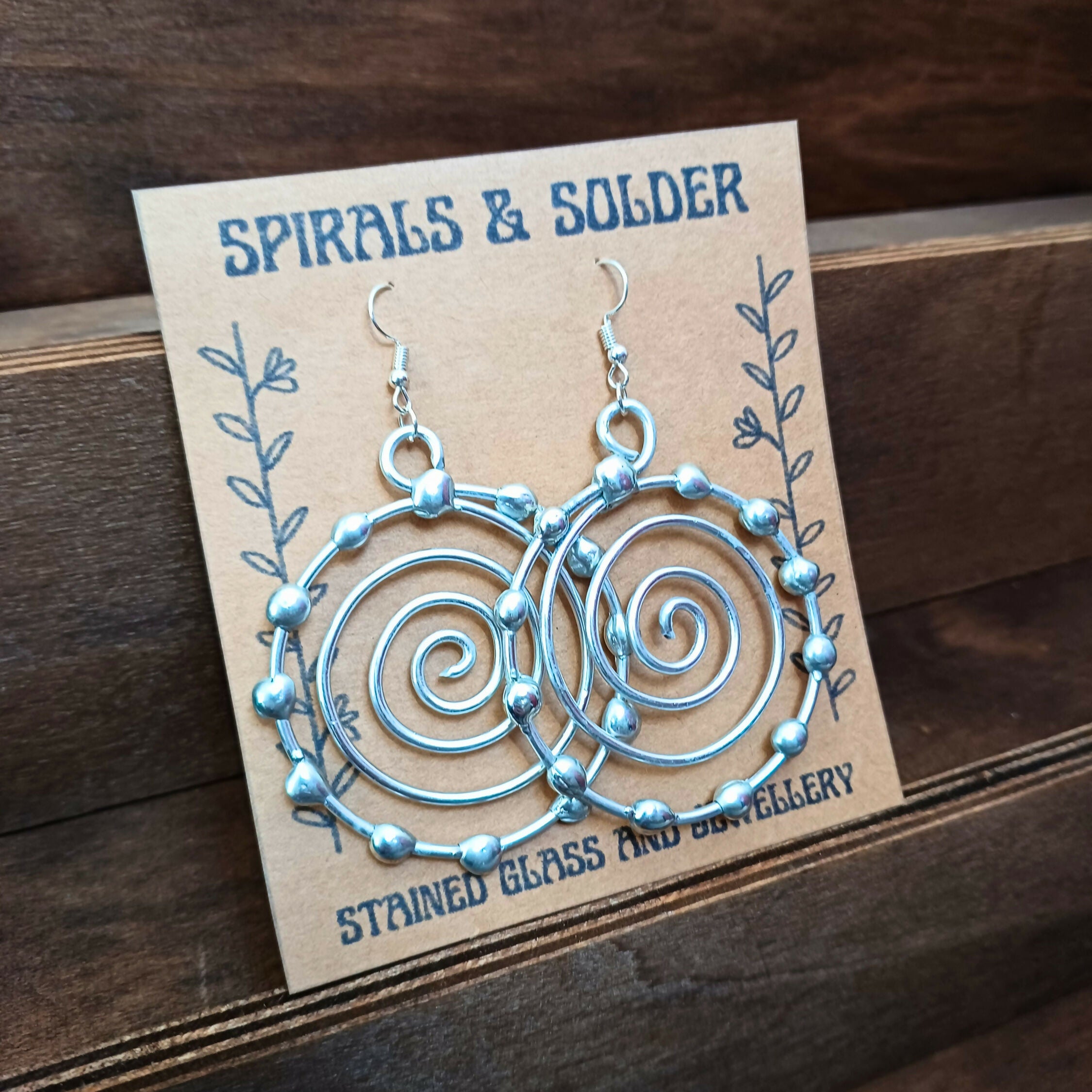 Spiral Blob Earrings