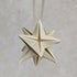 ivory origami paper 3D star bauble
