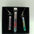 Dichroic Glass Earring and Pendant Set