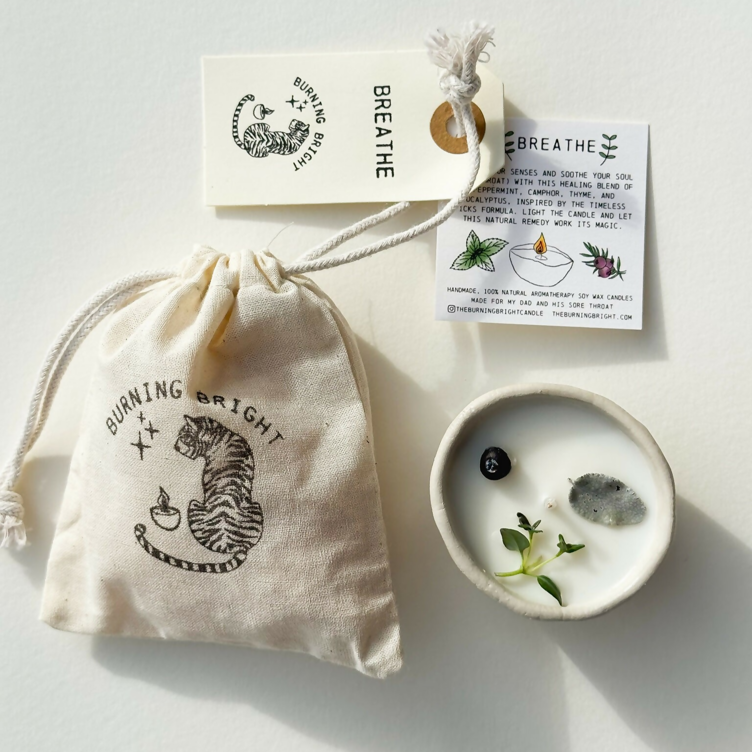 Breathe Pinch Pot Aromatherapy Candle