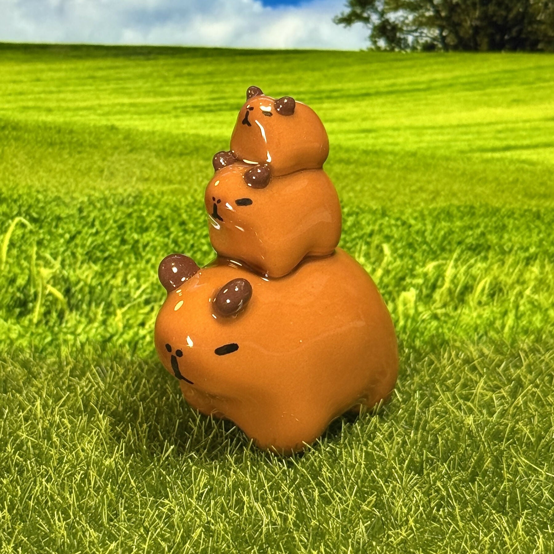 Capybara Triple Stack Figure